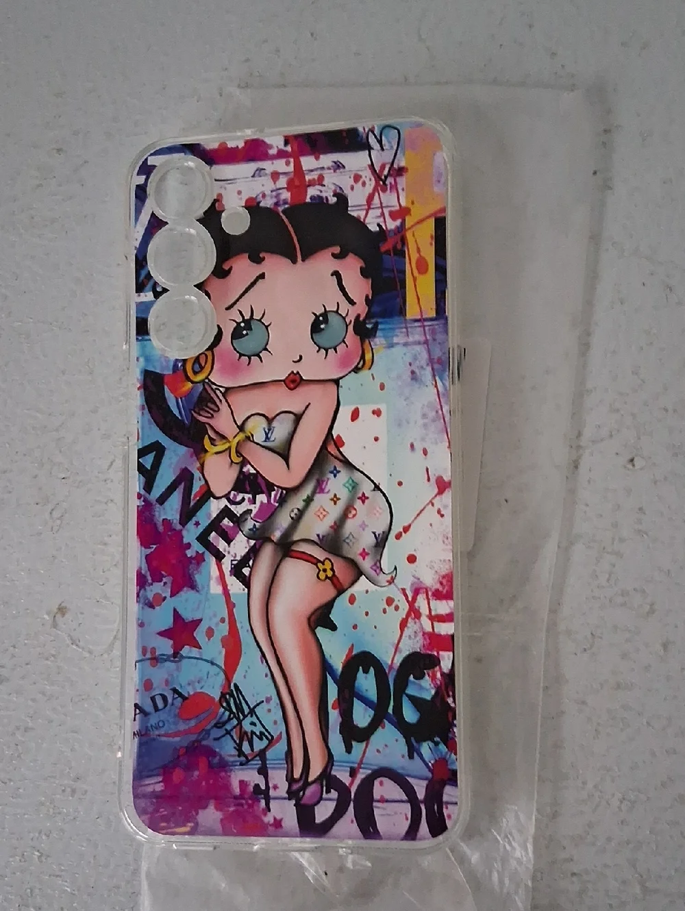 Colorful Betty Boop Cartoon Clear Phone Case - Multicolor Galaxy A16 5g